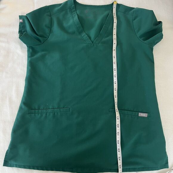 Figs Technical Collection Green‎ Scrub Nurse Top Women’s Blue Size Small - Picture 6 of 6